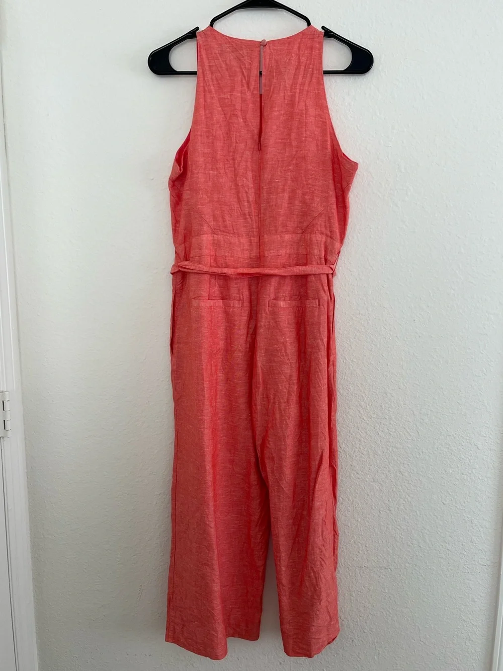 Banana Republic Linen Jumpsuit Coral Size 4 Petite